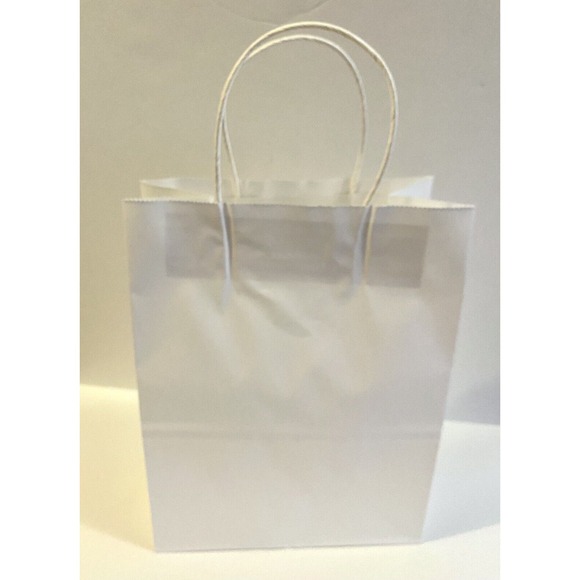 BagDream Paper Gift Bags with Handles ~ 8x4.25x10.5 ~ White ~ 18 Count - Picture 6 of 12